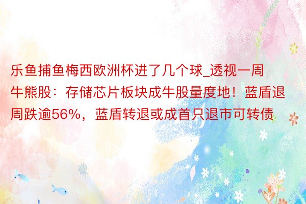 乐鱼捕鱼梅西欧洲杯进了几个球_透视一周牛熊股：存储芯片板块成牛股量度地！蓝盾退周跌逾56%，蓝盾转退或成首只退市可转债